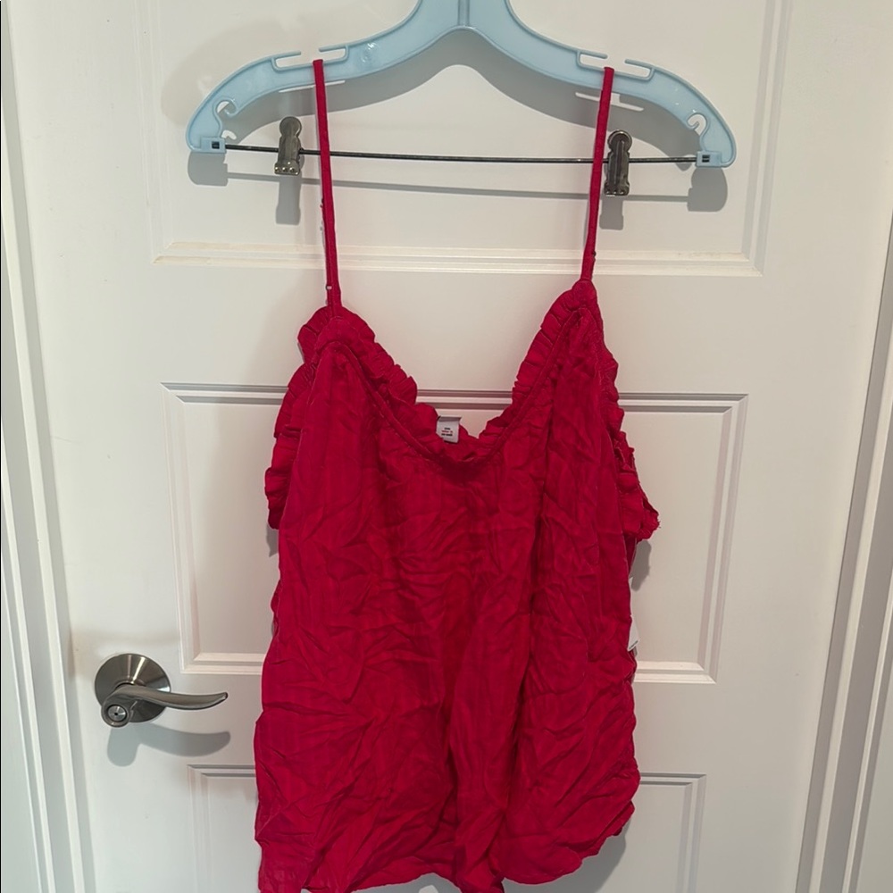 NWT Old Navy pink xl Ruched Camisole Top TANK TOP